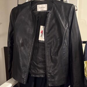 Babaton Sleek Black Leather Jacket